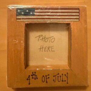 4th of July Wooden Photo Frame
